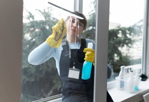 Nettoyage de vitres intérieures et extérieures à Montreuil-l'Argillé